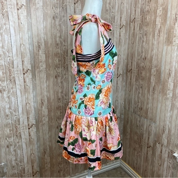 Agua Bendita Joaquina Floral Minidress Size Large - Picture 8 of 13